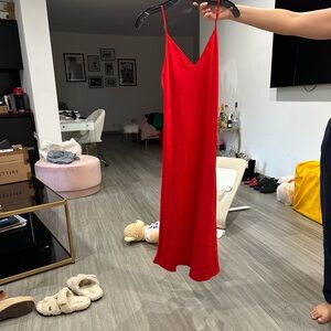 Silk Midi Dress